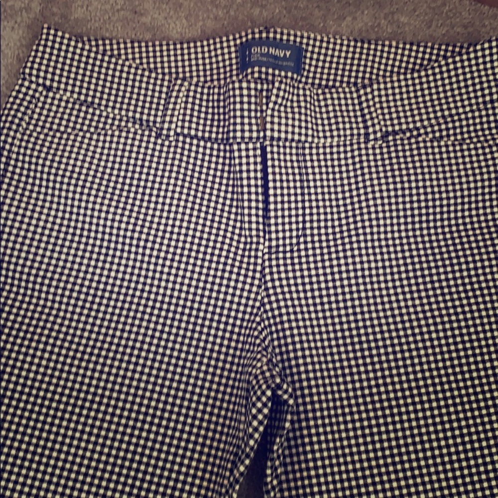 Pixie black and white checker pants